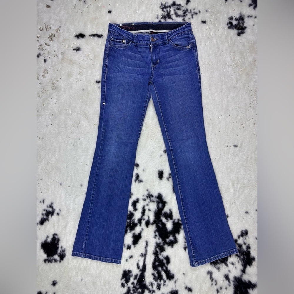 Marc Ecko Y2K Vintage Dark Wash Low Rise Vintage Flare Denim Jeans Size 7